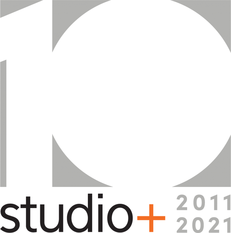 Studio+ 10 Year Anniversary Logo
